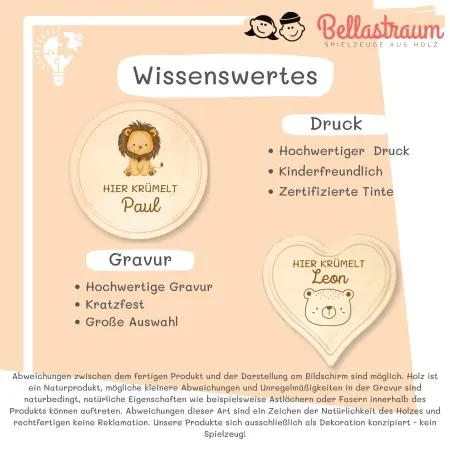 Personalisierte Frühstücksbrett für Kinder und Babys – Affe Einzigartige Geschenkideen mit Liebe zum Detail!